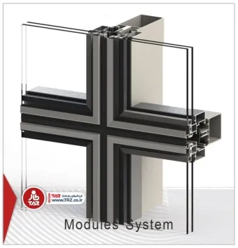Curtain wall view (frameless system)