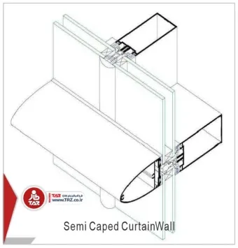 پروفیلهای کرتین وال ( نیم گپ )