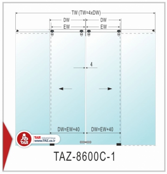 درب متحرک سری: TAZ-8600C-1